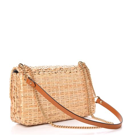 Gucci wicker bag small